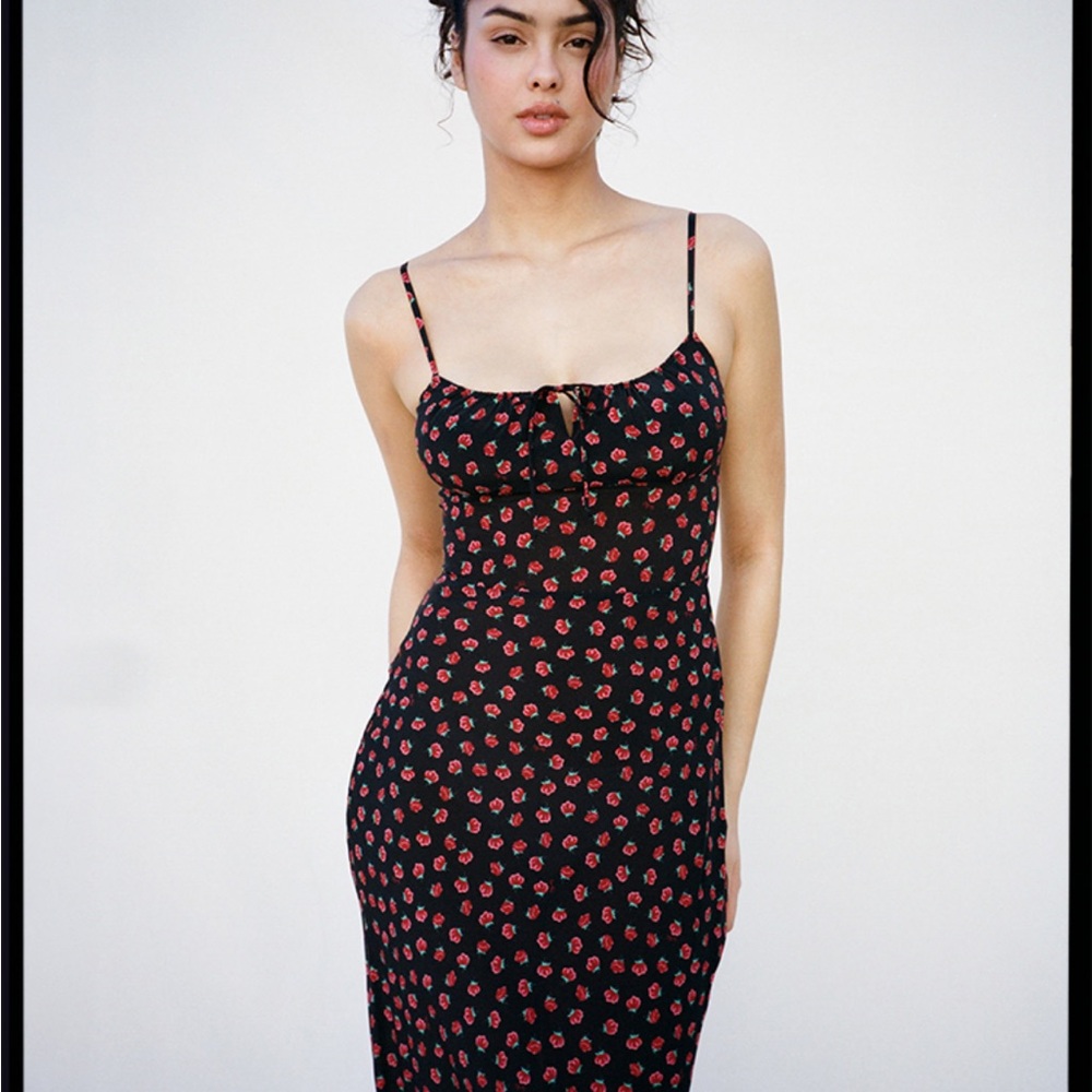 Réalisation Par Alba dress in Rosalita large like new rose pattern